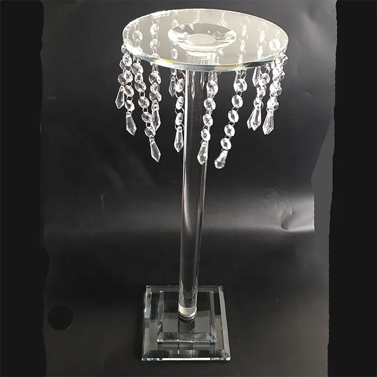 Event Party Supplies Romantic Hanging Beads Wedding Decoration Centerpieces  Crystal Flower Stand