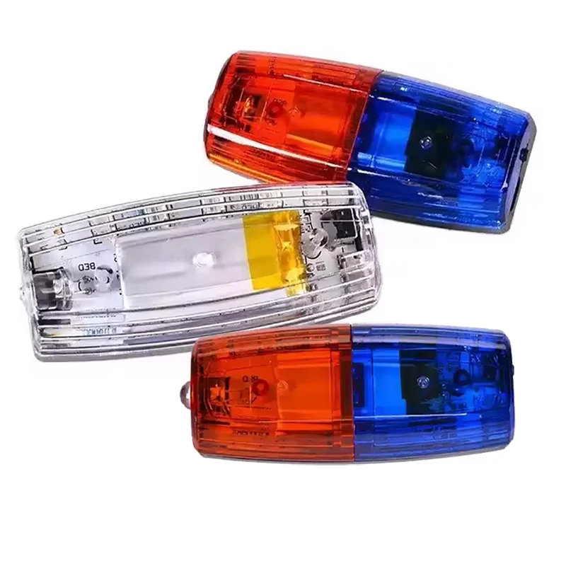 Предупреждающий светодиодный стробоскоп вспышка наплечный свет Красный Синий уличный спасательный дорожный наконечник велосипедный зажим