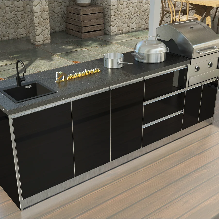 Commercial BBQ Island Garden Cooking Barbecue Grill Outdoor Kitchen Outdoor bbq Island