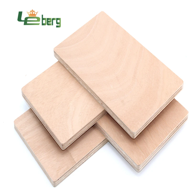2.7mm 3mm 5mm 18mm Bintangor / Okoume/pine Wood Veneer Faced Plywood Commercial Plywood Surface Treatment