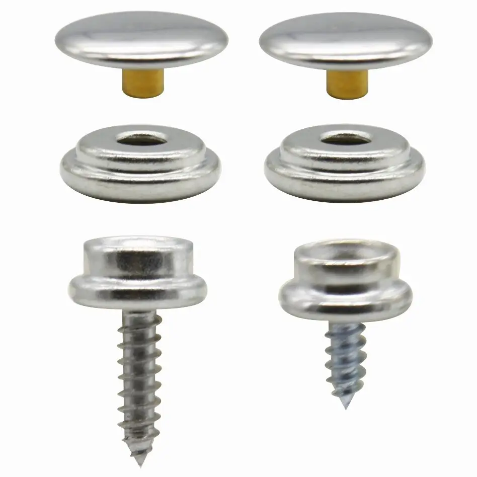 Поставка с фабрики PRYM 15 мм серебристо-черный караван для яхты оснастки крепеж с винтами нажмите шпильки кнопки 3 части шпильки дерево к ткани