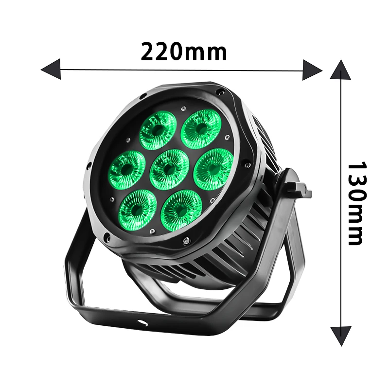 DJ party waterproof IP65 7x10W wash rgbw 4in1 led par can light