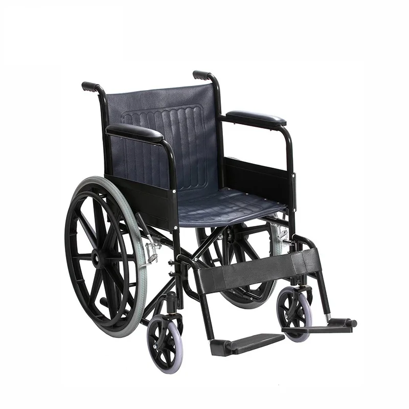 Foldable Manual Steel Wheelchair For sale