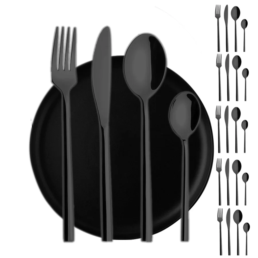 24 шт. набор столовых приборов из нержавеющей стали
