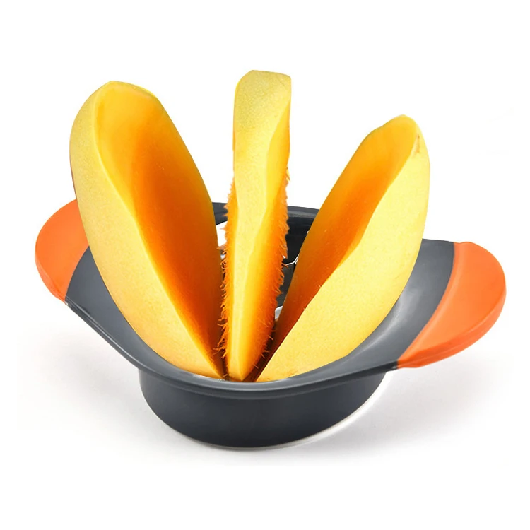 Wholesale High Quality Stainless Steel Fruit Cutters With Soft Handles Mango Slicer Splitter Corer