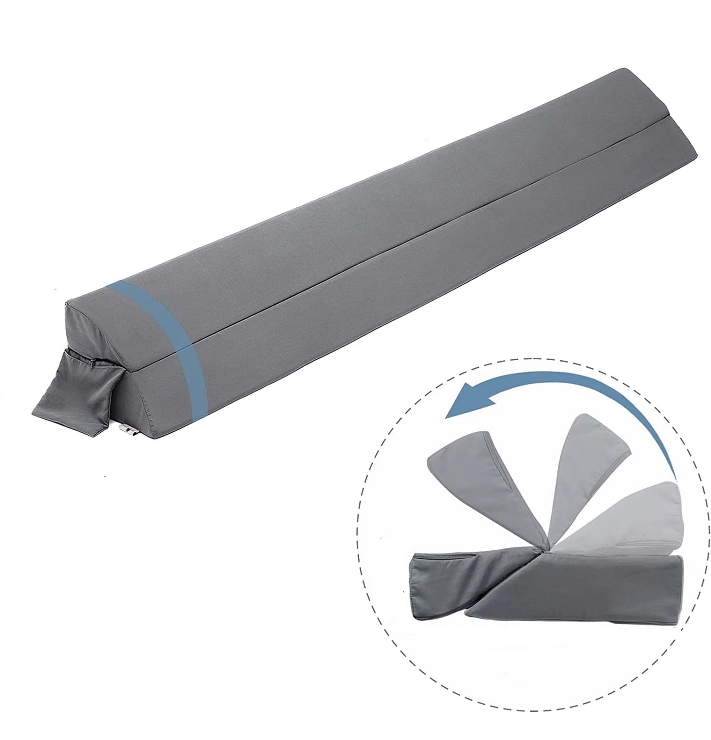 Adjustable Bed Gap Filler Headboard Pillow for Close The Spacer