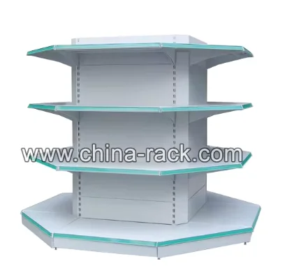 hot sale Metal Storage Goods Corner Wall Shelves Supermarket Shelf Display Rack gondola