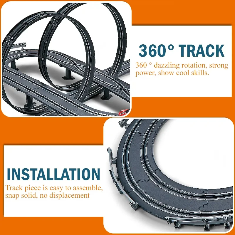 Wholesale Kids Race Track Toy Car Electric Slot Car Racing Track Set Toy Slot Car 1/64