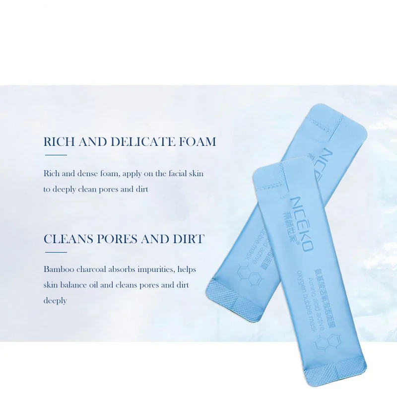 Amino Acid Active Oxygen Bubble Mask OEM/ODM Carbonated bubble clay mask blackhead remove deep cleansing mask