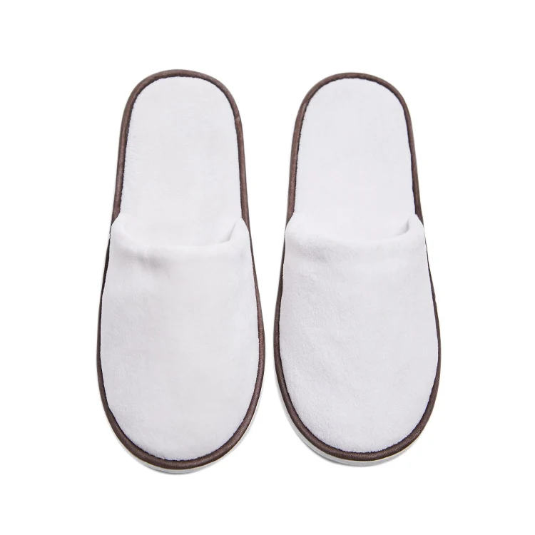 Изготовленное на заказ полотенце из ворсовой ткани, тканевые тапочки для спа-отелей для женщин