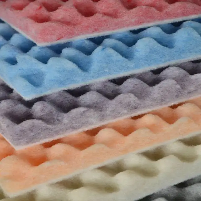 Eco-friendly Korean Soundproof Poly Eggbox Decoration Board Acoustic Panels Polyester Interior Home Hotel Wall Decoration