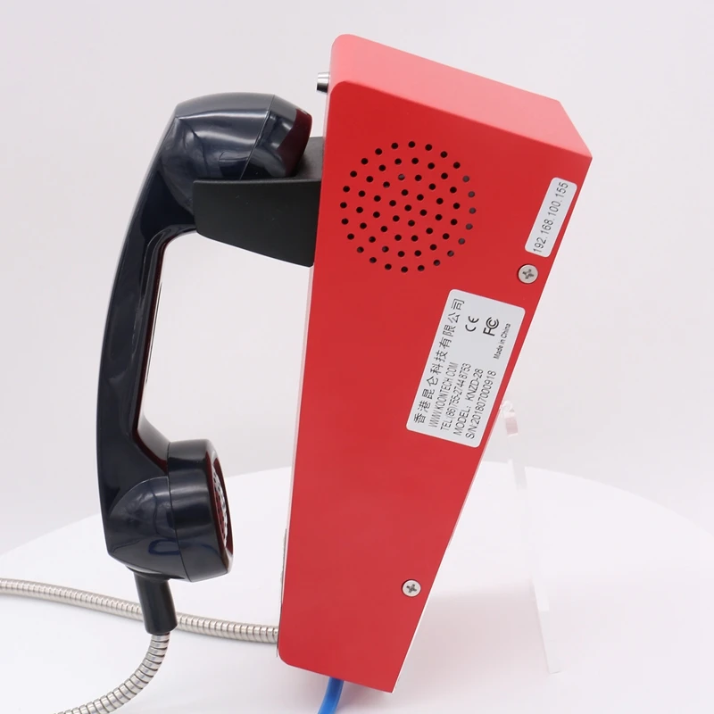 Vandal proof Rugged Desk Auto-Dial Phone Indoor Free Dial Handset Emergency Hotline Telephone for Prison Bank