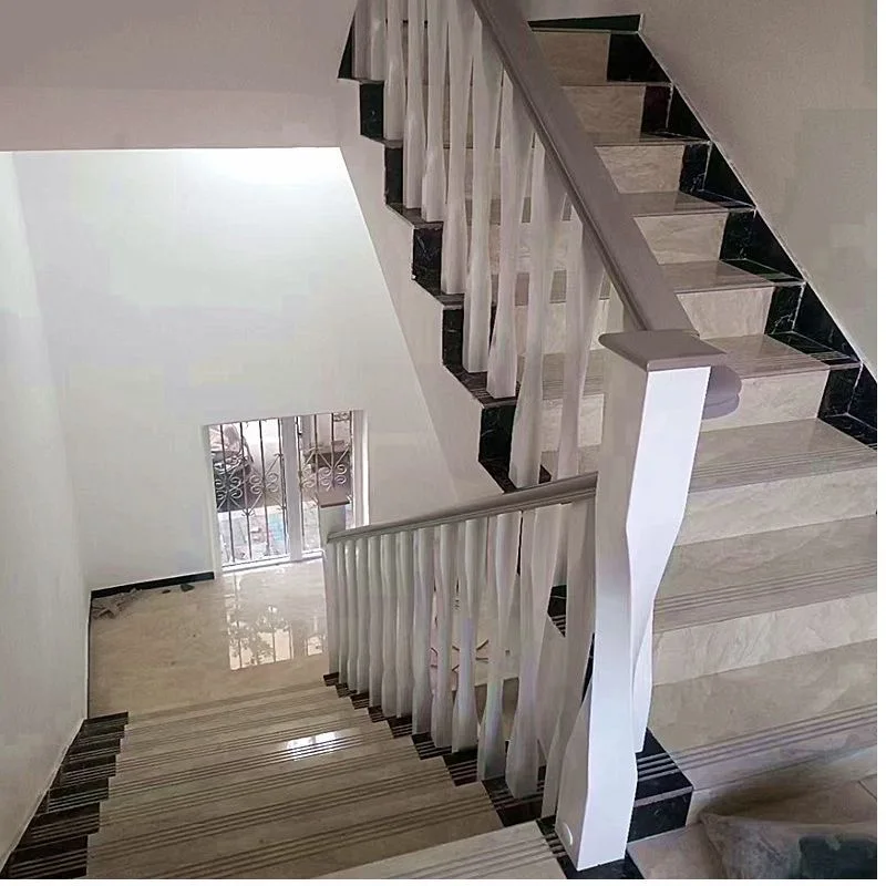 Professional Manufacture interior Solid Wood Staircase Railing Modern Luxury Stair Railings Easy Install Wood stair railing