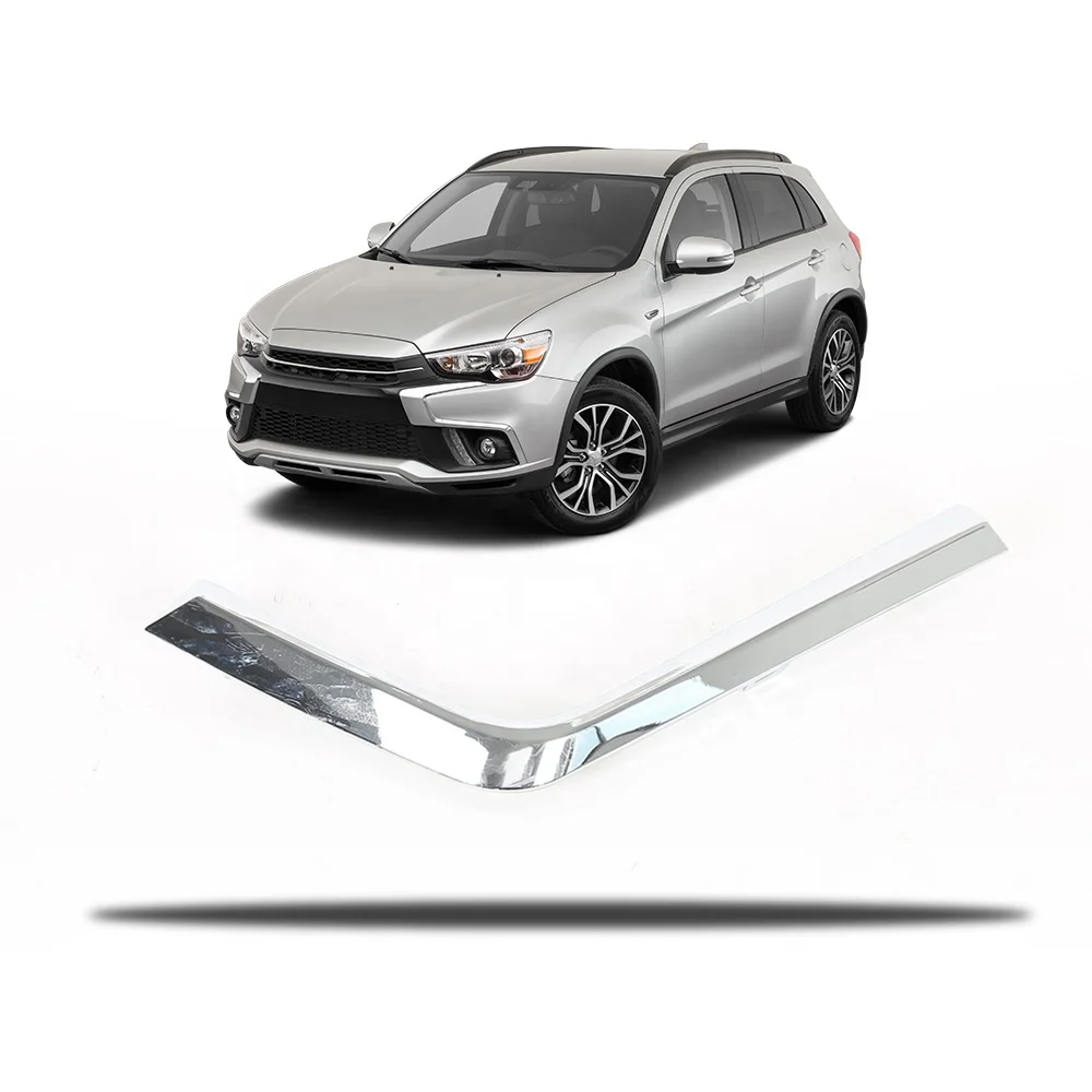 Передний бампер для Mitsubishi Outlander Sport RVR 16-19, Хромированный Молдинг, нижняя L