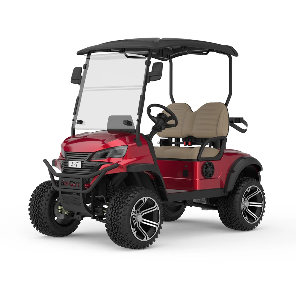 New Arrival Product High End 2 Seater Electric Golf Cart Mini Golf Cart Club Car With Water Proof Hi Fi Speaker