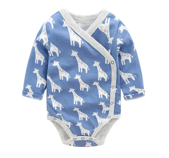 Hot sale baby clothing cotton 3-24M bodysuit infants wear newborn size with full prints