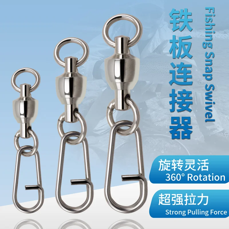 Fishing Stainless Swivels  Fishing Lure Snap Swivels Ball Bearing Swivels Fishing Tackle