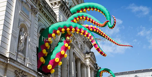 custom giant outdoor decorative inflatable octopus tentacle for advertising Event Stage Party decoration inflatable tentacle