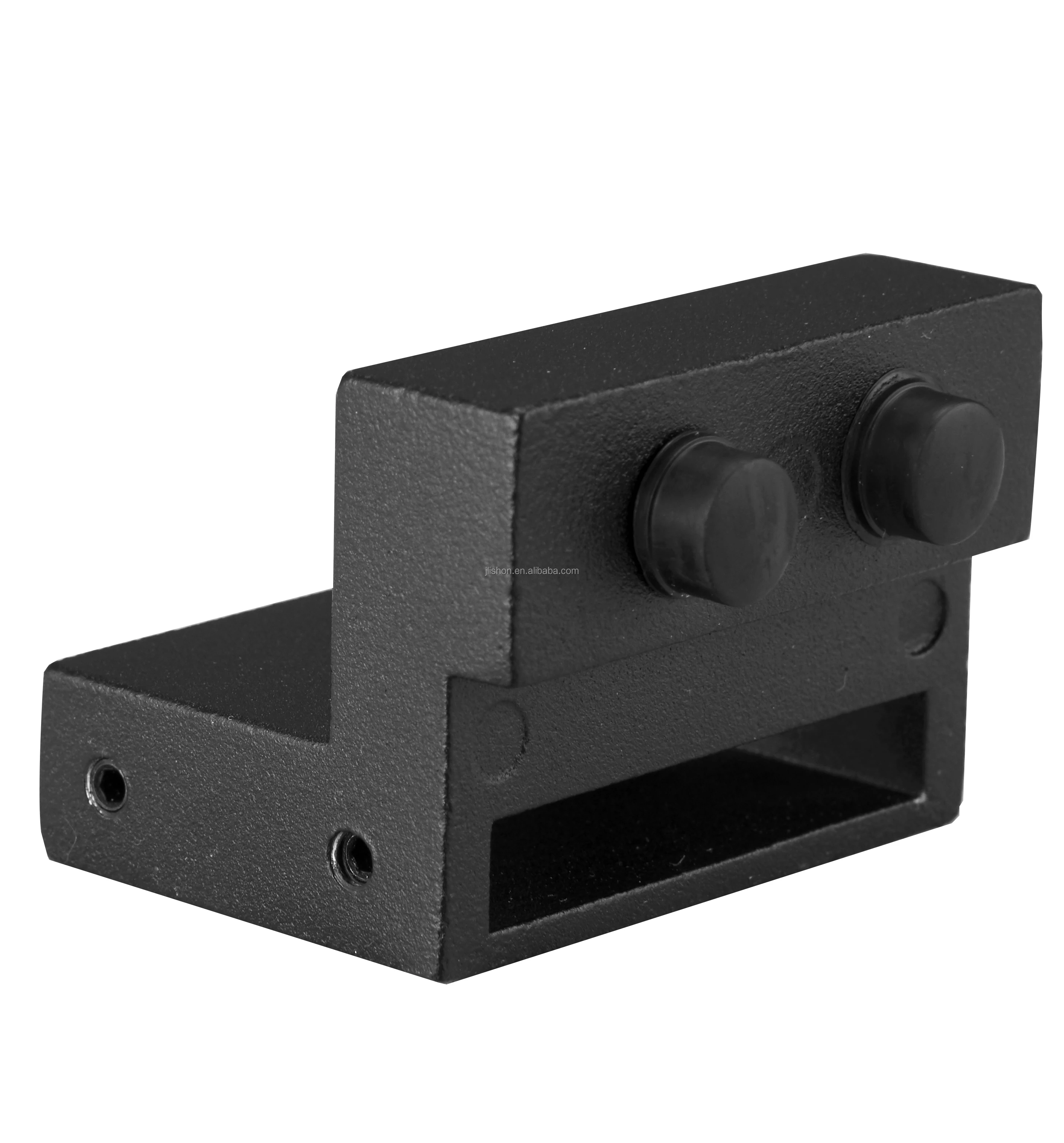 Modern Industrial Design Steel Aluminium Sliding Door Stopper Black Powder Coating Barn Door Hardware for Hotels China Supplier