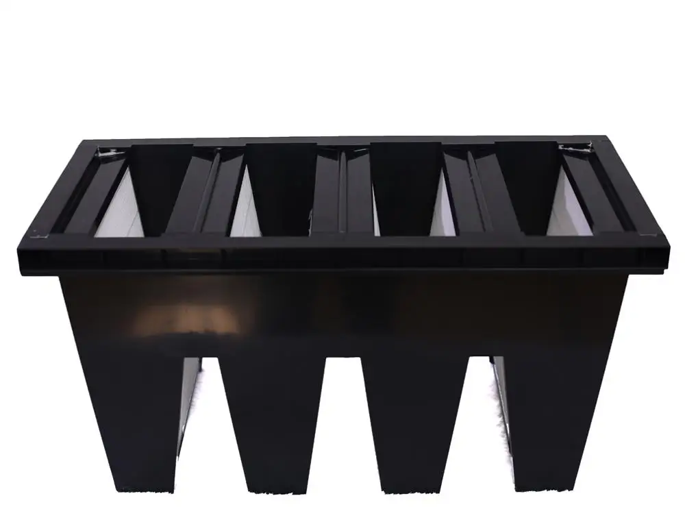
Large air volume hepa air filter W shape V-bank Type hepa filters for ventilation Air conditioning and heating system 