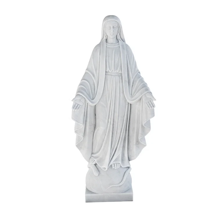 Life size church garden marble  mother virgin mary statues catholic