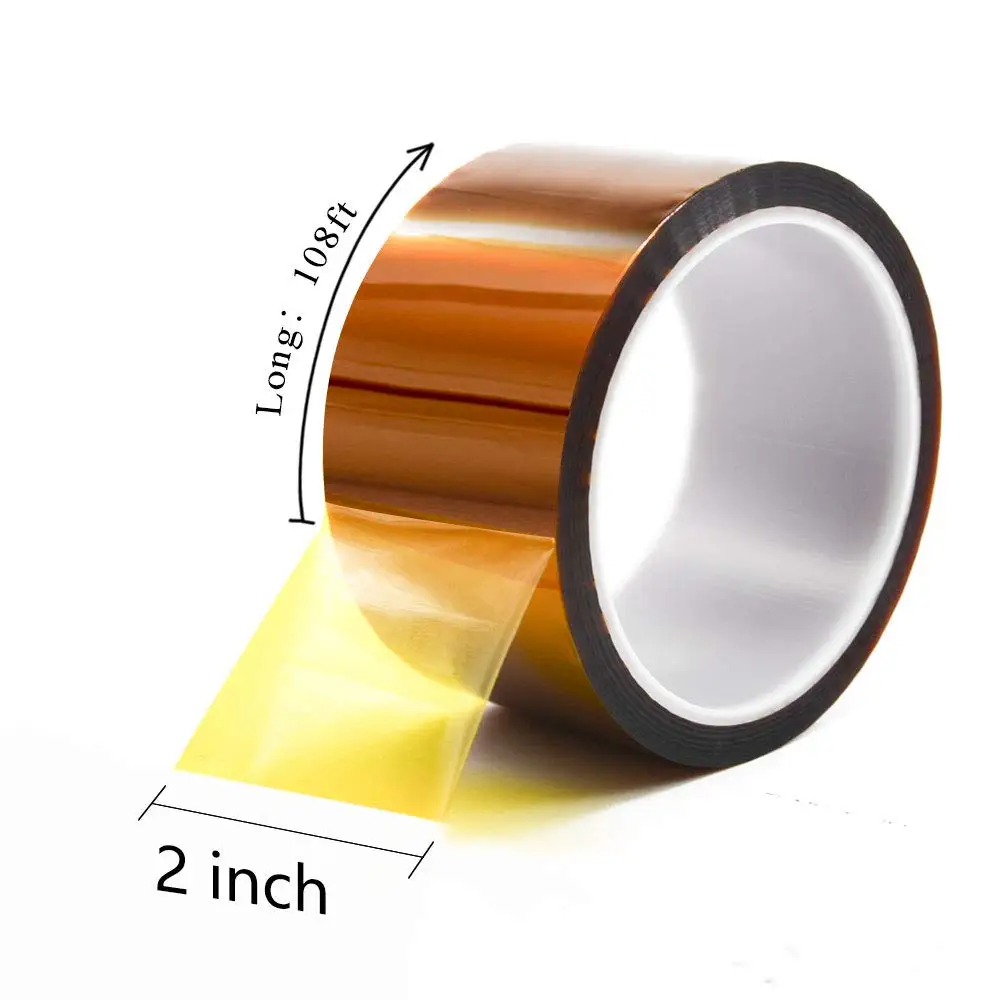 Gold Finger High Temperature Heat Resistant Tape For Sublimation Pi Film With Silicone Adhesive Polyimide Kaptons Tape
