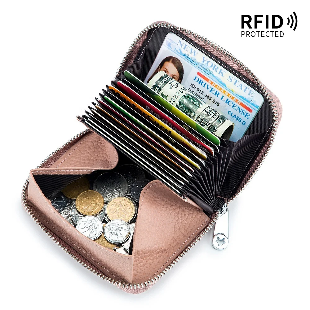 Оптовая продажа RFID кредитница с молнией