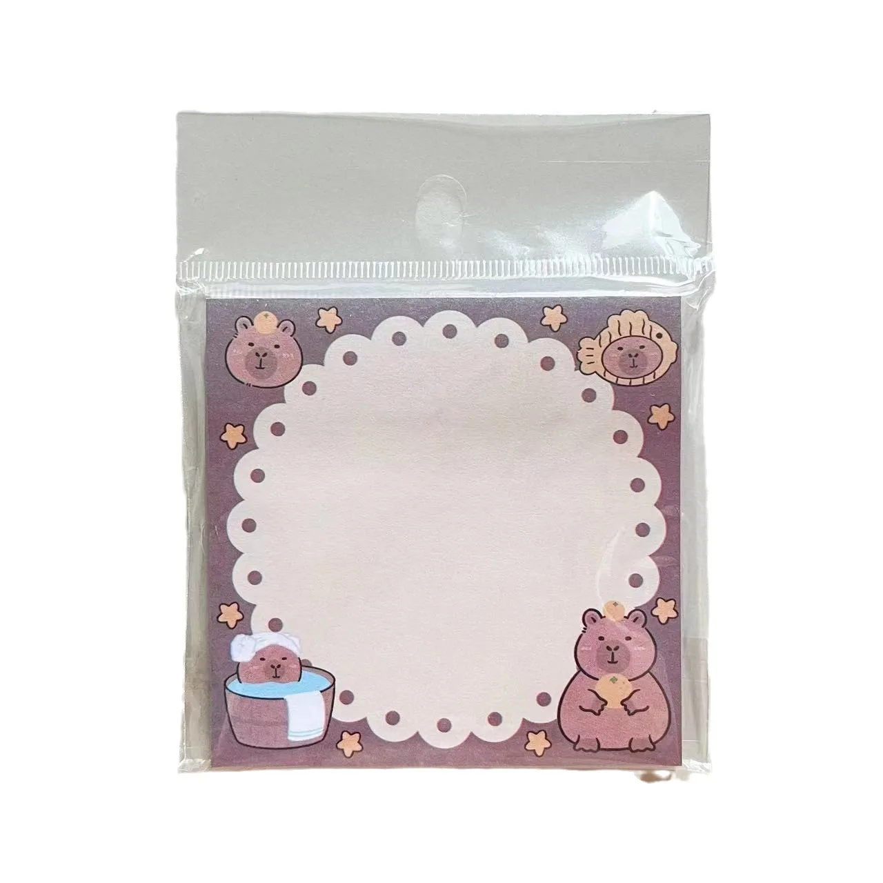 kawaii Sticky note creative wholesale cheap price cute stationery sticker DIY cute capybara cartoon sticky note