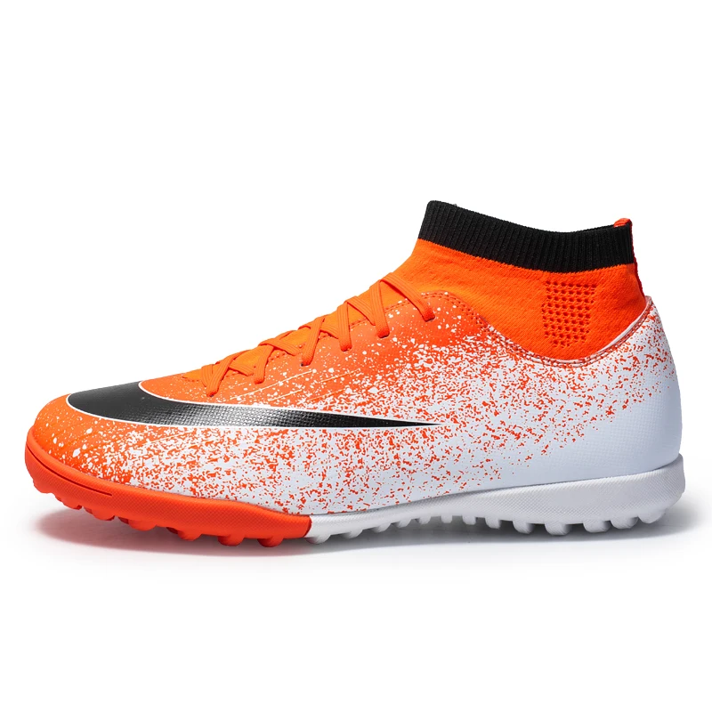 
China Shoes Football Training Ankle Protect Shoes Footwear for Boy Men Soccer Shoes 