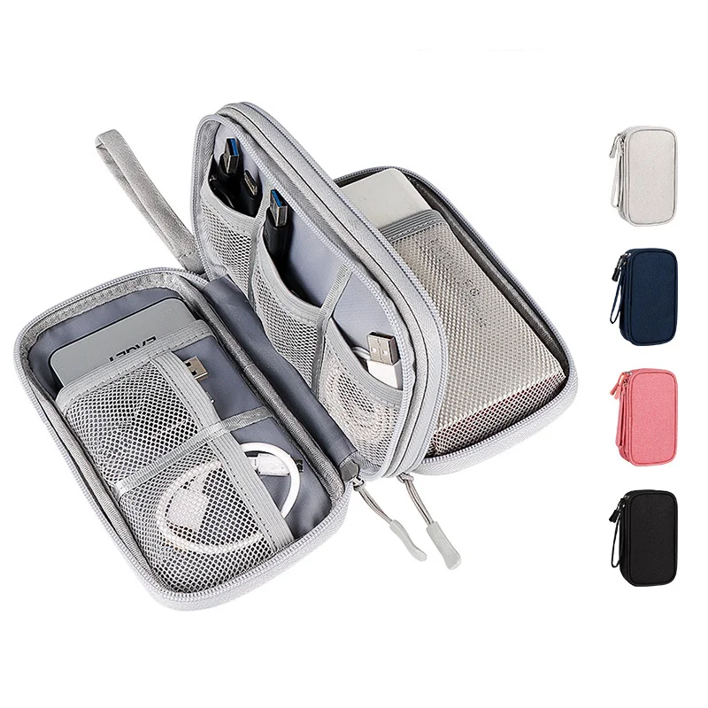 Portable Multifunctional carrying cases Travel Digital Storage Bag Earphone Wire Accessories handbag storage box Pouch