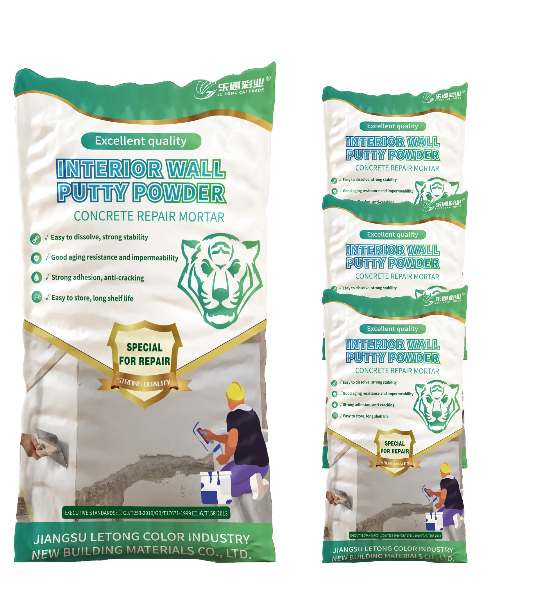 High Quality Putty Powder White Cement Based Wall Putty   Interior Wall Putty