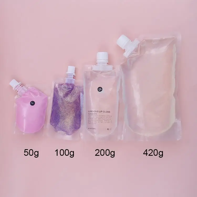 
50ml Cosmetic bags bag packaging gloss wholesale vegan Private Label lipgloss waterproof Oem High pigment Lipgloss base 