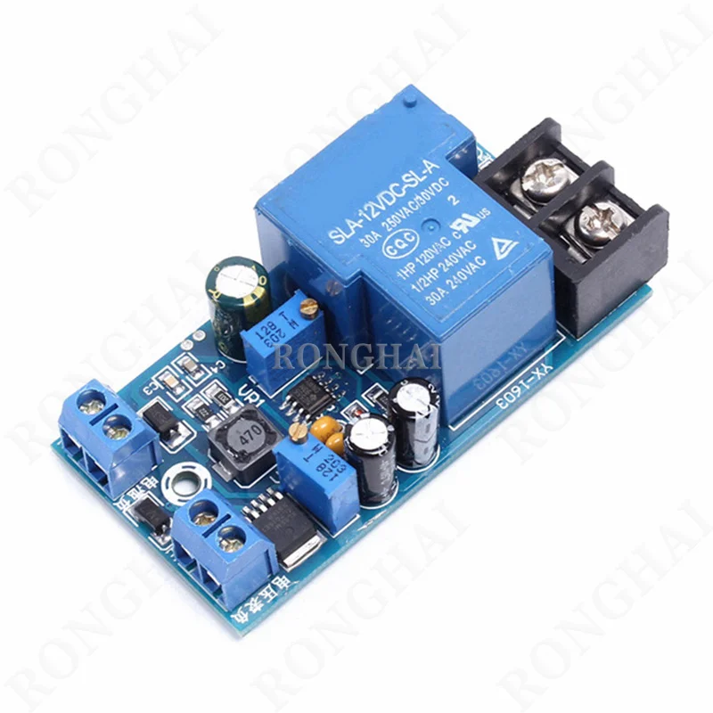 DC 12V 24V 36V 48V Storage Lithium Battery Charging Controller Module Battery Charger Overshoot Control Protection Switch YX1603