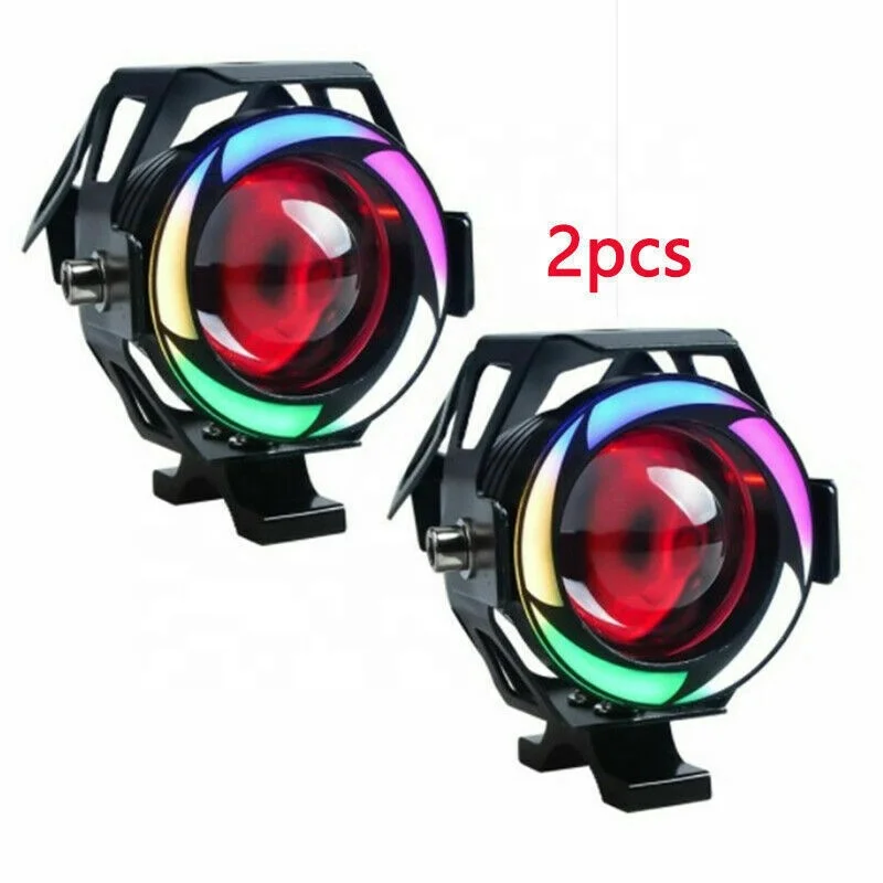 Universal U7 12V Angel Eye Fog Light Motorcycle auxiliary lights head lamp motorcycle head Light