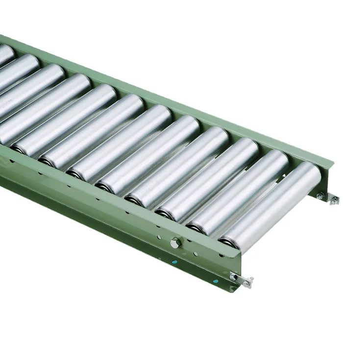 Normal steel gravity roller conveyor system