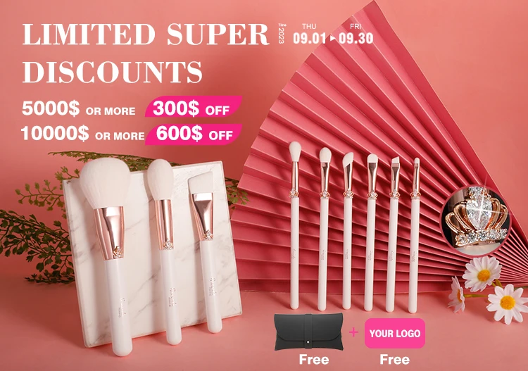 Free bag free logo complete fancy 12 piece artist very soft cheap makeup brush set