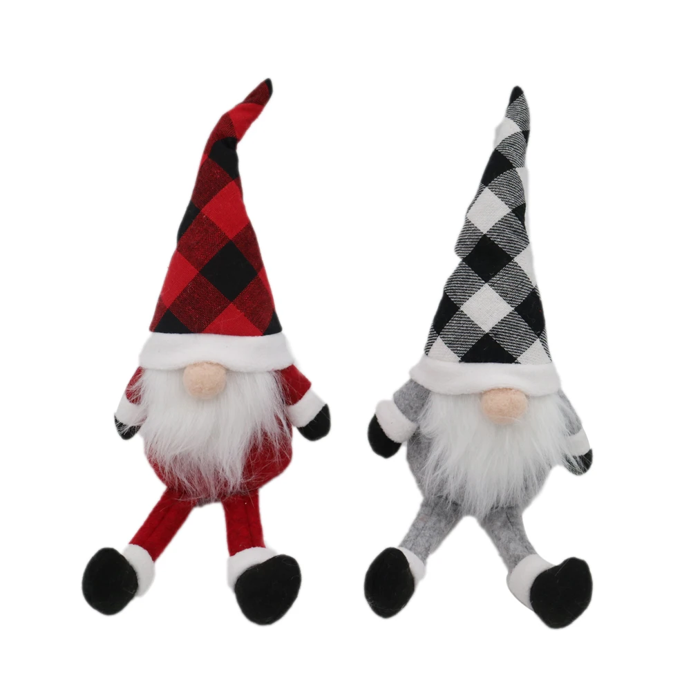 wholesale custom christmas plush gnome santa claus swedish tomte gonk faceless xmas gift  home decoration