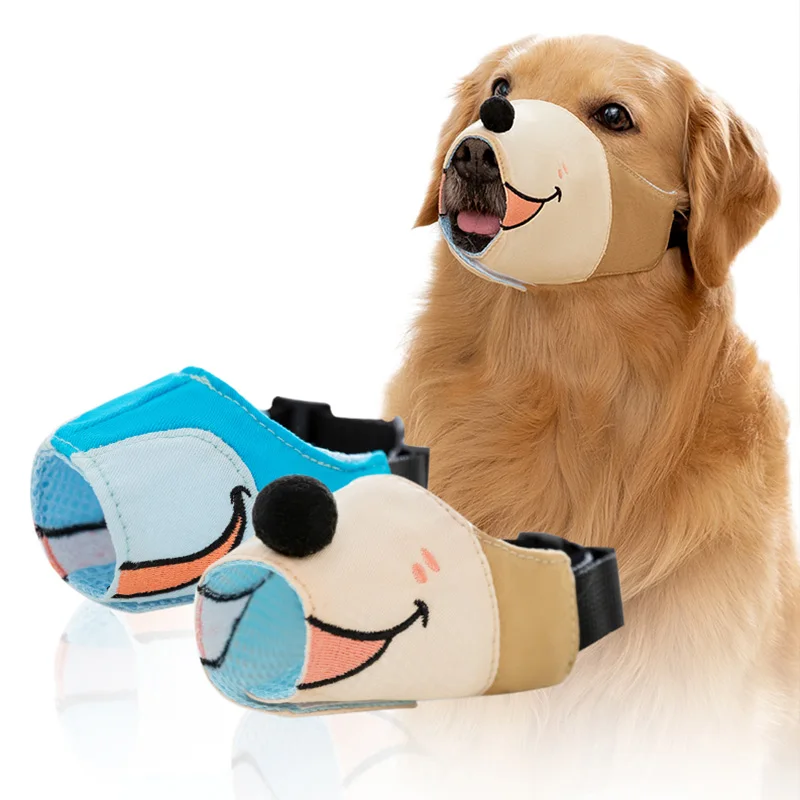 Fast Shipping Wholesale Manufacturer Cotton Adjustable Soft Anti-Bite and Anti-Bark Pet Muzzle Breathable Dog Muzzle