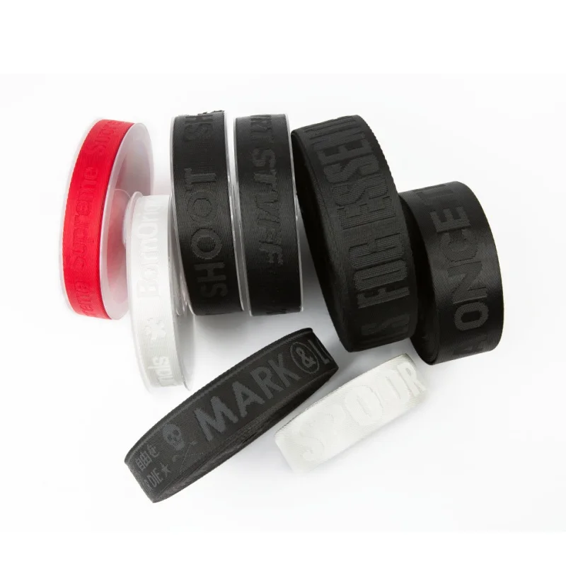 Wholesale Heavy Duty Embroidered Woven Jacquard Polyester Nylon Webbing High Tenacity Elastic Bag Strap Shoes Manufacturer