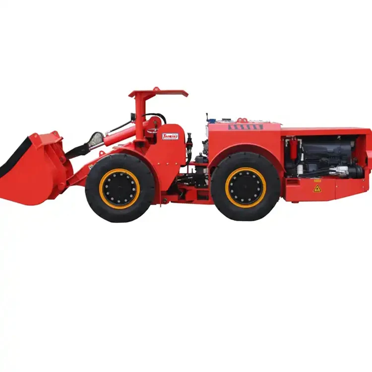 2ton Underground mining loader Heavy construction equipment wheel underground mine loader for sale with protection chian