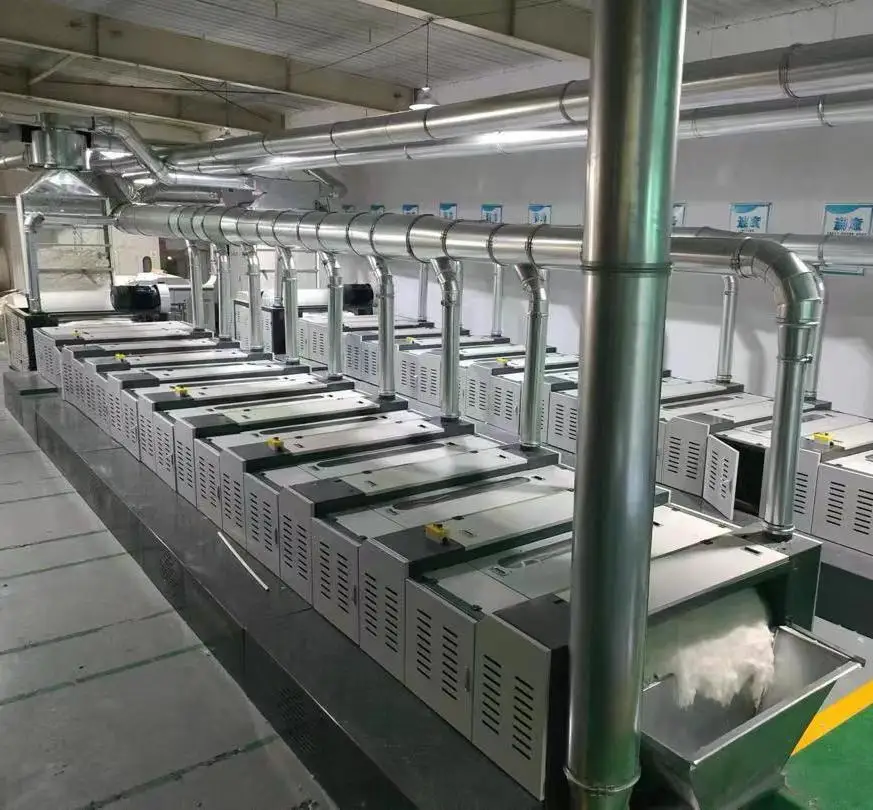 Cotton fabric waste recycling machine fabric recycling machinery clothes textile waste fabrics open Machine