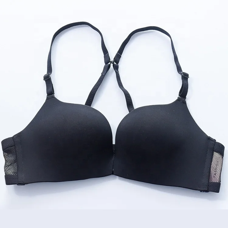1955 Girls Ultra Thin Front Open Brassiere Front Closure Seamless Wire Free Push Up Bras