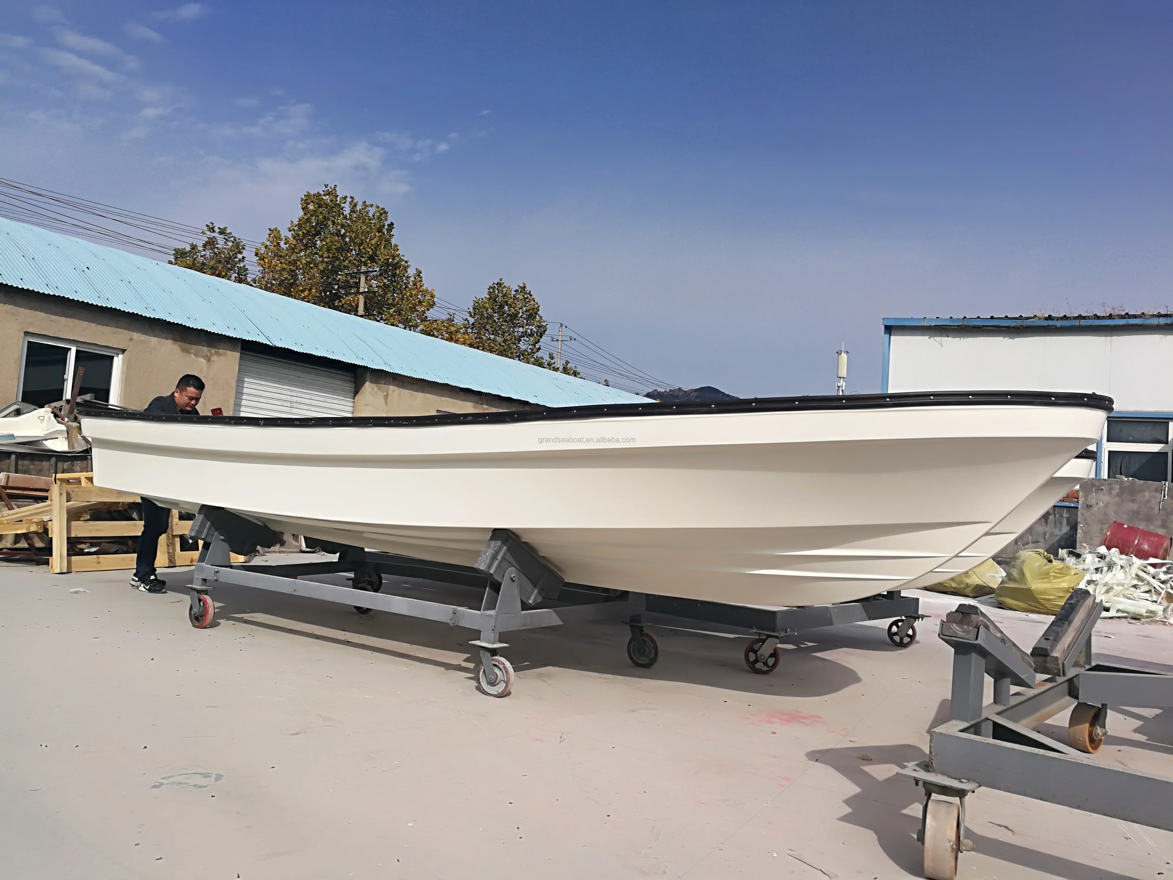 Grandsea 26ft 7.9m Fiberglass Sea Farm Panga Work Boat for Sale