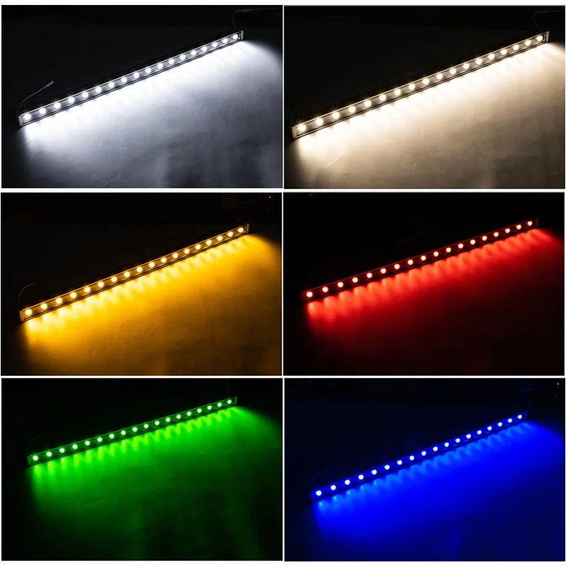 24V Led Light Pixel Wall Washer RGB IP68 Outdoor Garden Building Facade Light 24W 36W RGB Led Linear Building Facade Light