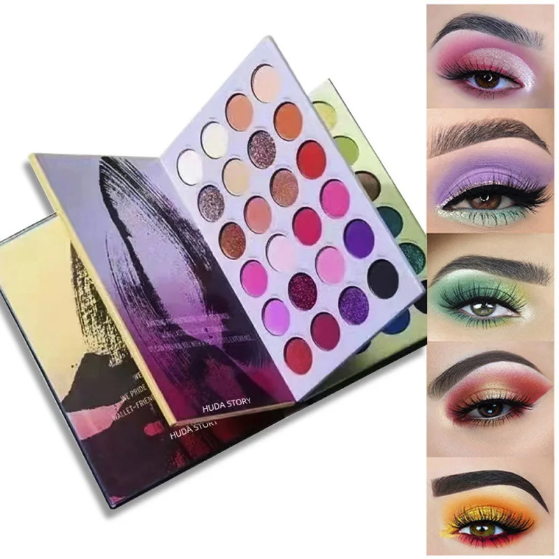 99 Color Book Style Eyeshadow Palette High Pigmented Eyeshadow Palette Custom Makeup Packaging Organic Eye Shadow paint pallet