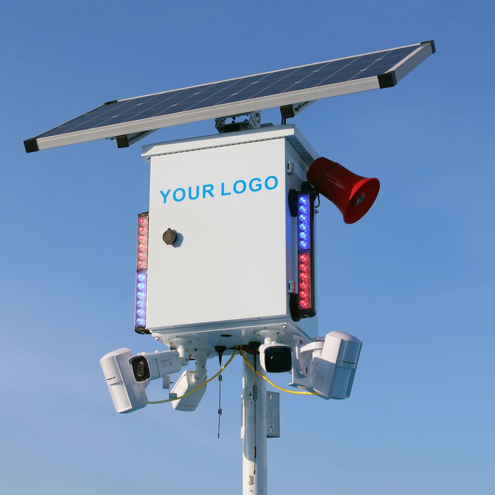 SZGOING 8MP 4K Solar Security Camera System Wireless Outdoor with PIR Alarm