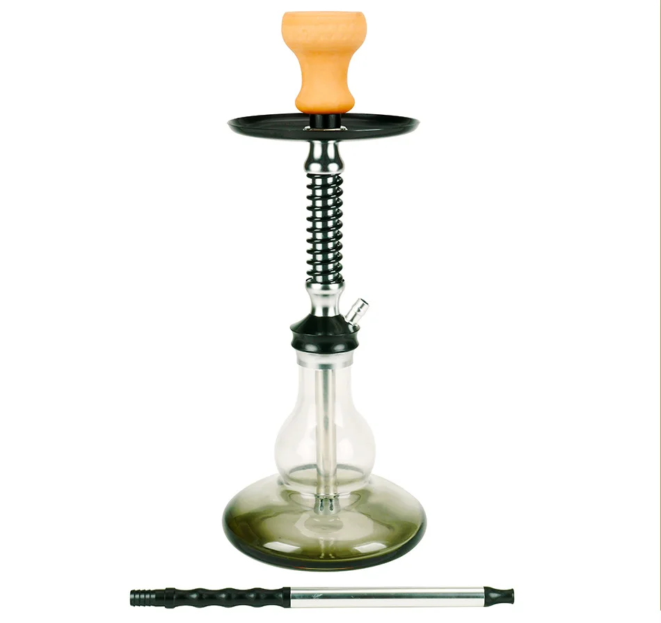 Factory Wholesale Popular Design Two Hoses Aluminum Hookah Set Smoking Hookah Accessories Shisha Set