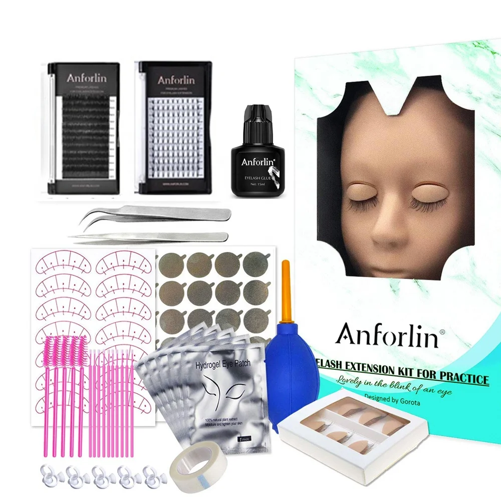 Anforlin custom super soft faux mink lash trays wholesale cashmere eyelash extension 0.03 volume eyelash extensions vendor