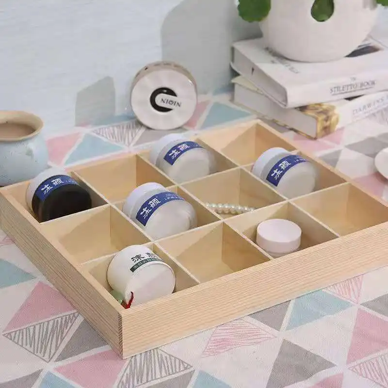 wood pallet essential oil bottle show shelf 36 pcs bottle for 10ml essential oil glass bottle wooden box without lid
