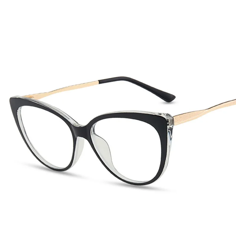 5018 new European and American flat glasses TR90 anti-blue light glasses frame retro spring leg optical eyewear